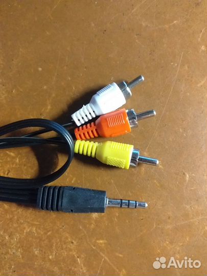 Кабель джек 3 тюльпана