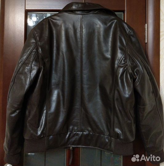 Кожаная куртка пилот