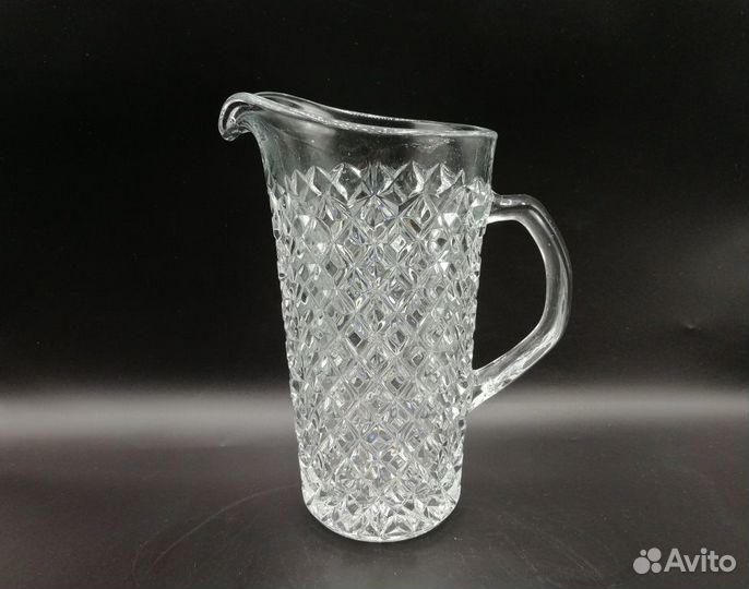 Кувшин 1270 мл хрусталь / стекло гранение