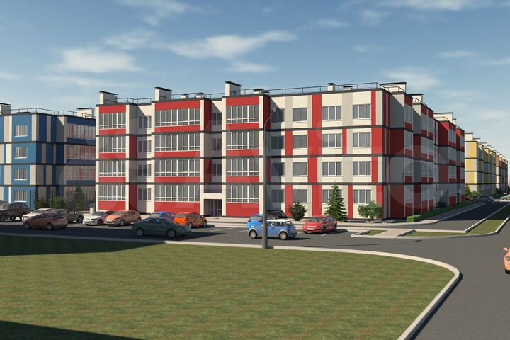 1-к. квартира, 61,6 м², 1/4 эт.