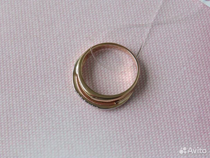 Бриллианты Серебряное кольцо Серебро 925 Клейма