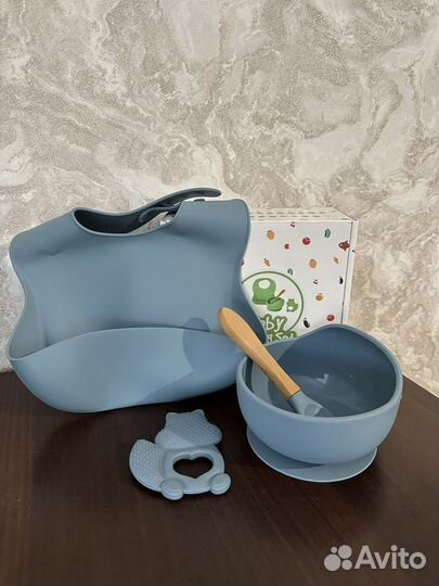 Силиконовая детская посуда