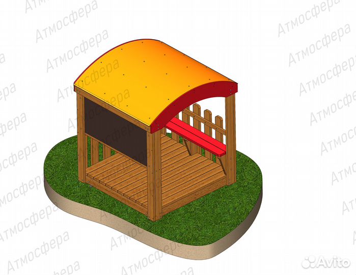 Домик детский игровой со счетами