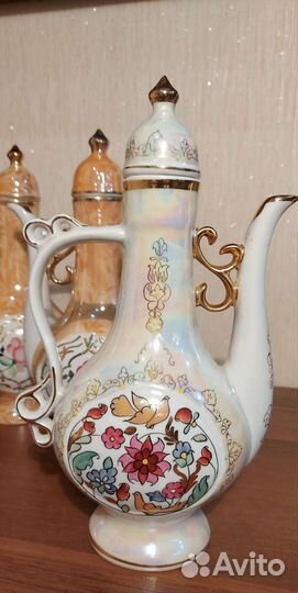 Кувшин- Чайник восточный СССР/ ручная роспись