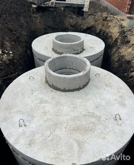 Септик под ключ, с гарантией, жби кольца