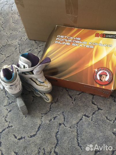 Роликовые коньки детские раздвижные