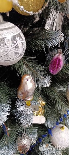 Елочные игрушки и дед Мороз СССР