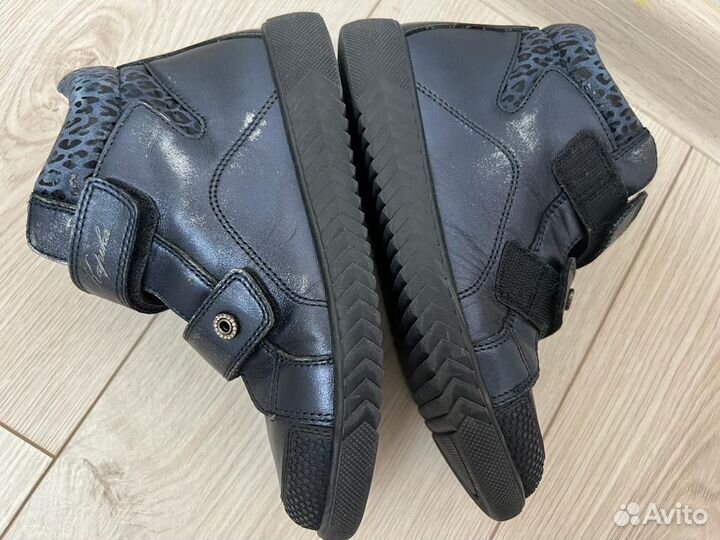 Ботинки Kapika, синие, 33 размер, нат кожа, б/у