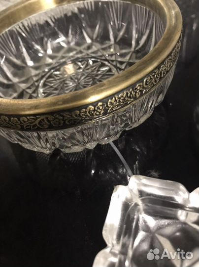 Хрусталь с мельхиором