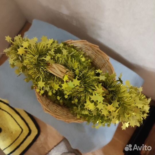 Корзинка плетеная с ручкой