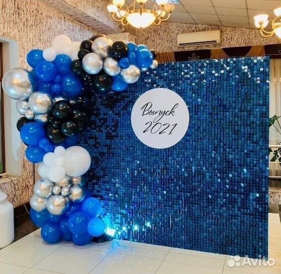 Продажа Блестящая фотозона с пайетками см описание