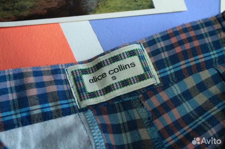 Винтажные шорты Alice Collins в клетку