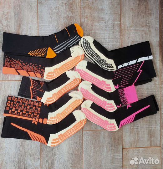 Носки non-slip черные расцветки