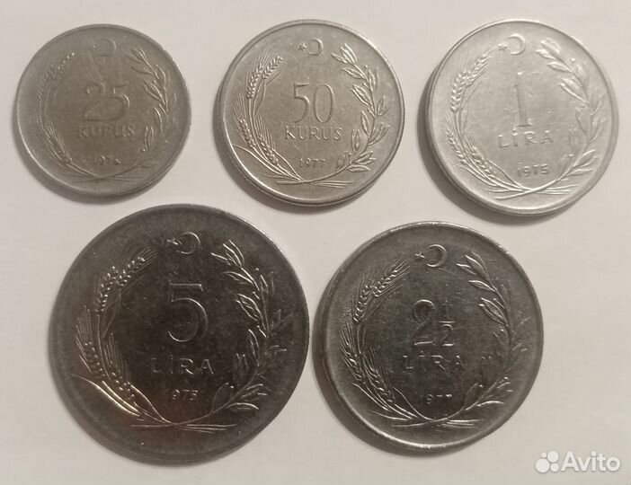 Монеты Турции (31 шт.)