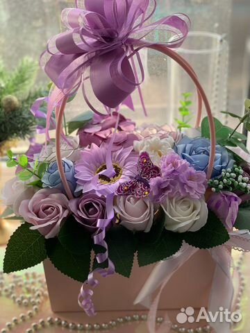 Букет из мыльных роз