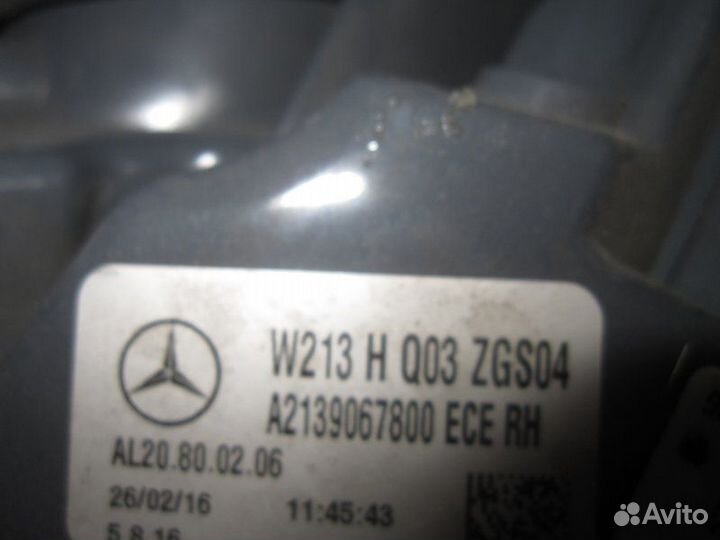 Фонарь задний правый Mercedes-Benz E-Class W213