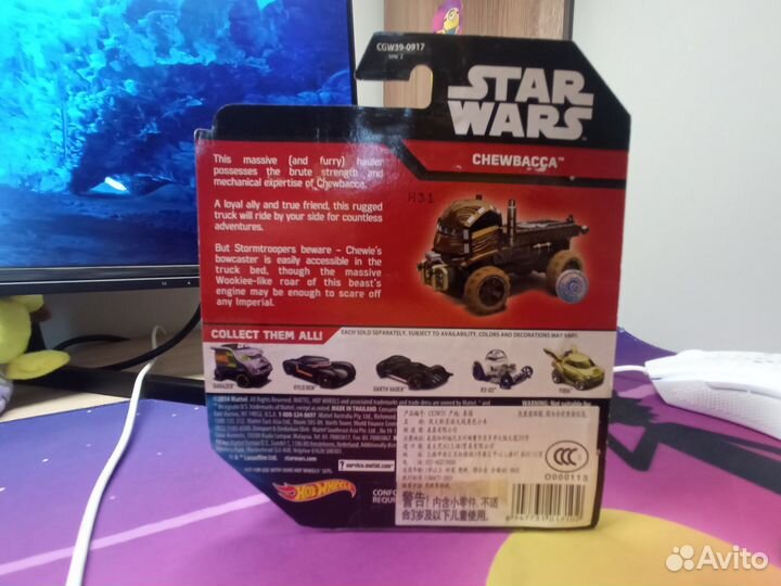 Машинка hotwheels Star Wars 2014