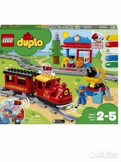 Конструктор lego duplo Town Поезд на паровой тяге