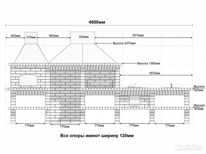 Мангальный комплекс Барбекю