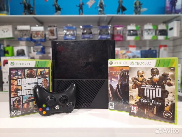 Xbox 360 250 gb + 3 Игры (Гарантия, Магазин)