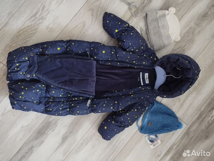 Комбинезон-трансформер демисезонный 0-12 мес