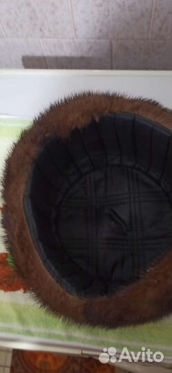 Норковая шапка мужская 58 размер