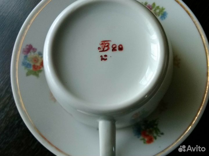 Чашки фарфоровые СССР, новые