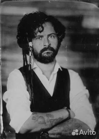 Амбротип, старинное фото, фотография на стекле