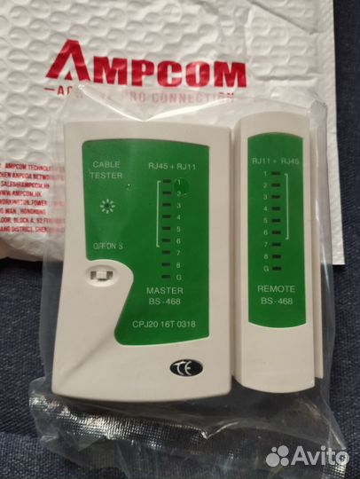 Новый кабельный тестер RJ45 + RJ11