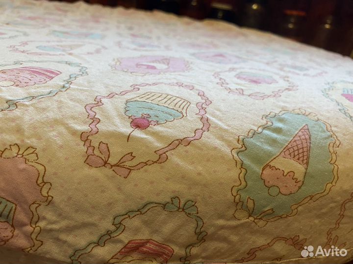 Детский круглый ортопедический матрас и простыни