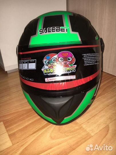 Детский мото шлем