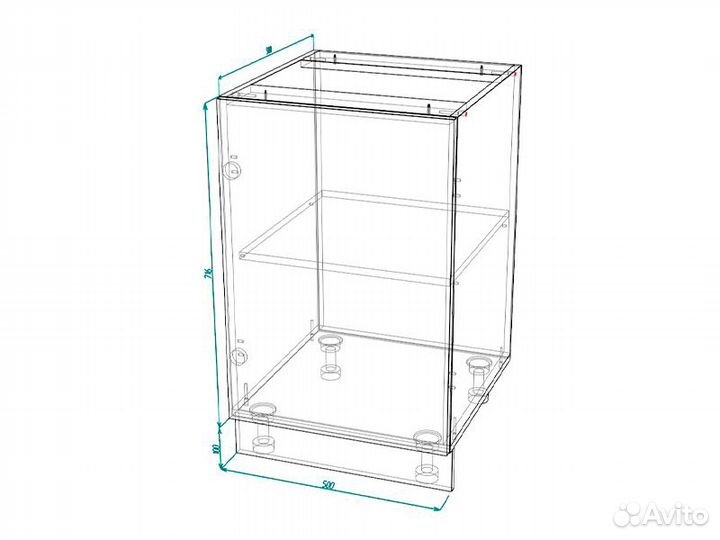 Кухня Лондон корпус шн 500 белый фасад шн 500 дуб