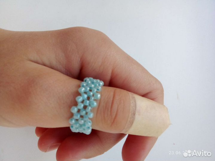 Кольцо из бисера