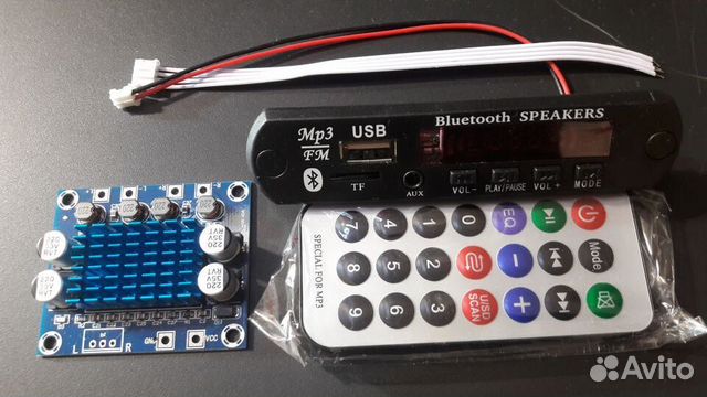 Bluetooth модуль с MP3, FM и USB. аux