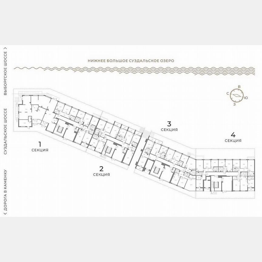 2-к. квартира, 65,4 м², 1/7 эт.