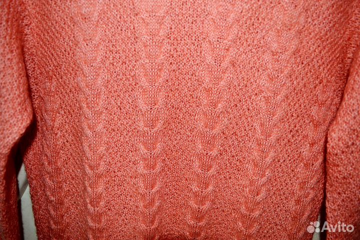 Джемпер 38 - 40 р., из мохера, персикого цвета