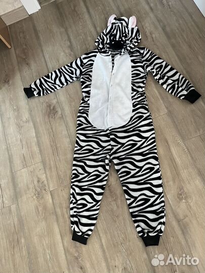 Пижама кигуруми зебра