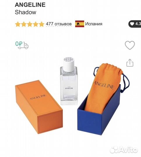 Парфюмированная вода Angeline Shadow