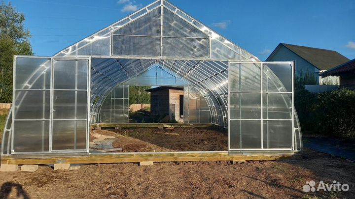 Промышленная Каплевидная теплица 7.5х14