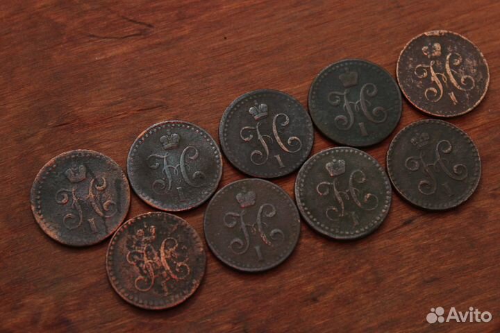 1/2 копейки серебром Николай I в Твери в ассортиме