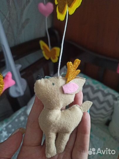 Мобиль на кроватку новый