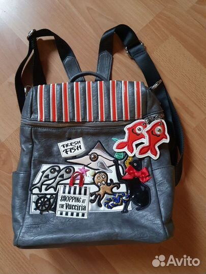 Кожаный рюкзак