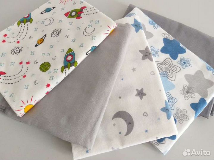 Пеленки детские новые фланель