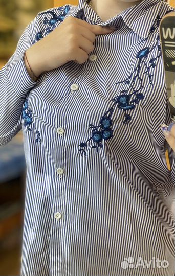 Рубашка Женская с Вышивкой