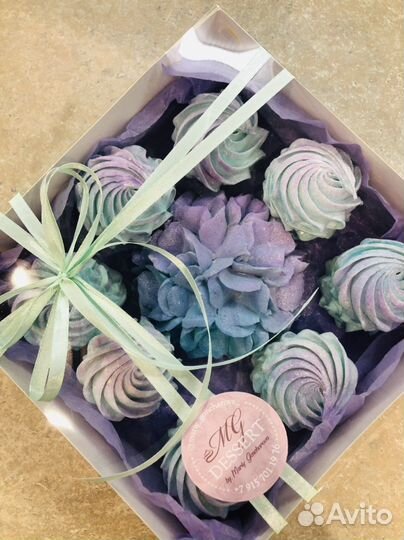 Зефирные цветы, пельмешки, коробочки, подарки