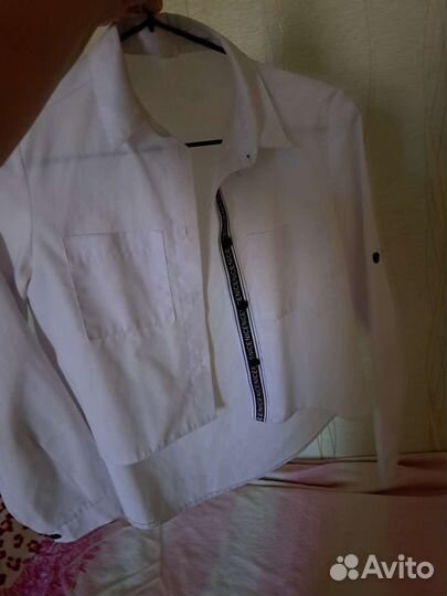 Школьные блузки джинсы платье 146-152