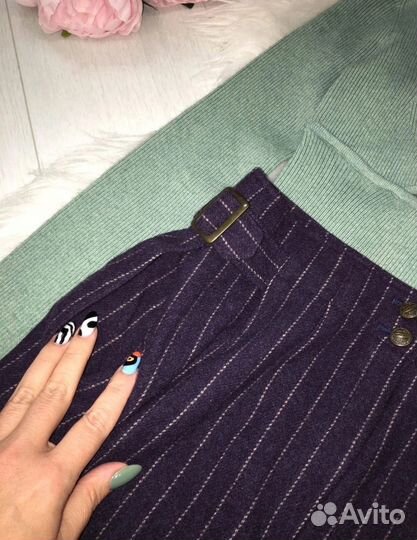 Джемпер новый, юбка миди шерсть s