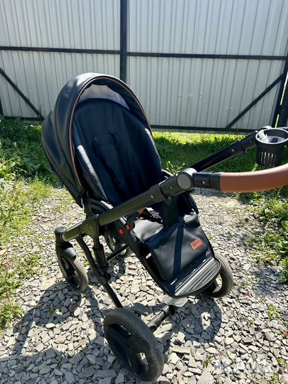 Коляска кожаная 3 в 1 verdi