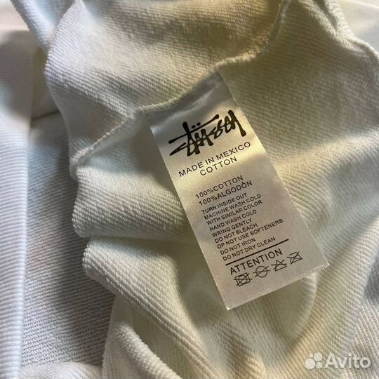 Худи stussy белая