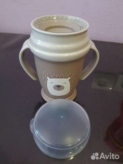 Кружка поильник-непроливайка